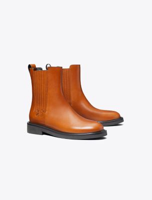Tory Burch T Gore Chelsea Boots In Sierra Tan