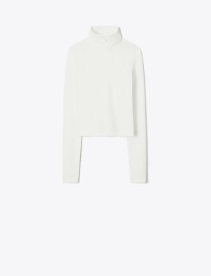 Tory Burch Cropped Jacquard Top