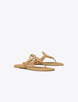 Shop Tory Burch Miller Deco Sandal In Ginger Shortbread