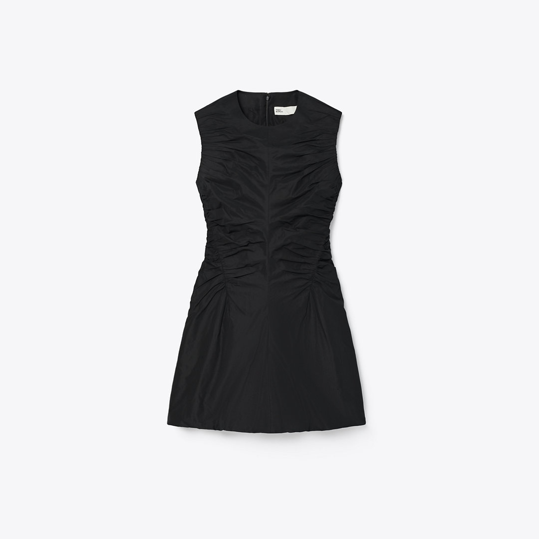 Tory Burch Cotton And Silk Dress In Black