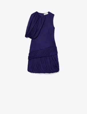 Tory Burch Silk Jersey Dress In Rich Violet