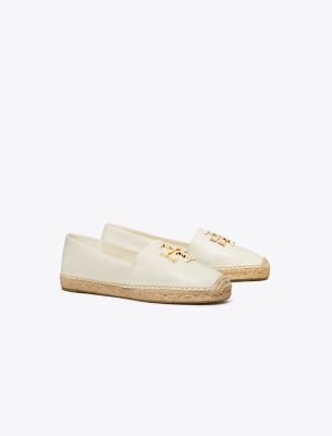 Shop Tory Burch Eleanor Espadrille In Light Cream