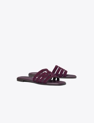 Tory Burch Ines Slide In Plum Jam