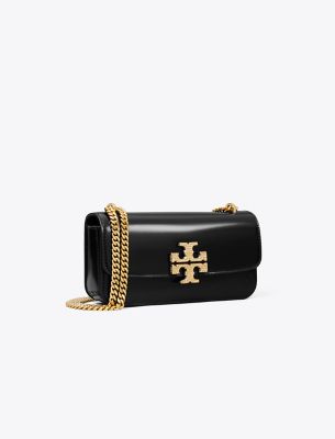 Shop Tory Burch Small Eleanor Rectangular Bag In Black