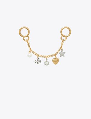 Tory Burch Charms Key Ring In Multi