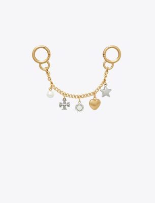 Tory Burch Charms Key Ring In Multi