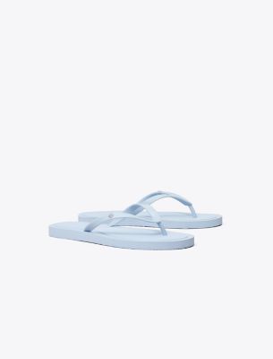 Tory Burch Slate Rubber Kira Thong Slippers In Blue