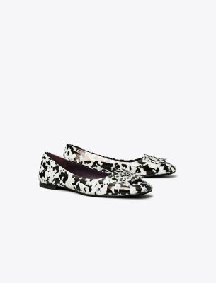 Shop Tory Burch Georgia Ballet In Dark Marble Multi-tone