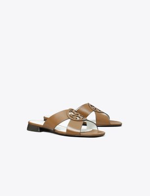 Tory Burch Miller Crisscross Sandal In Brown