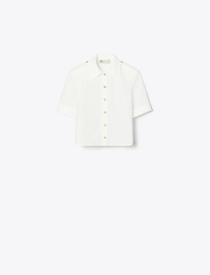 Tory Burch Poplin Camp Shirt