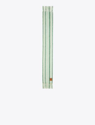 Tory Burch Mohair Oblong Scarf In Green