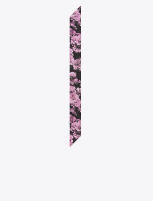TORY BURCH PIXEL FLOWER RIBBON TIE 