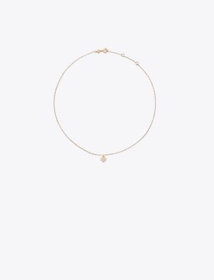 Tory Burch Kira Pendant Necklace In Tory Gold
