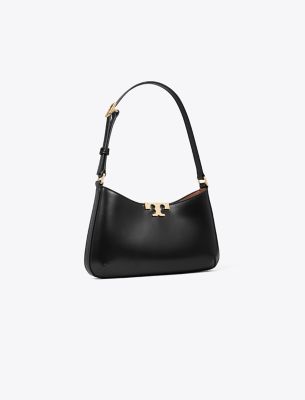 Tory Burch Eleanor Slim Shoulder Bag In Black