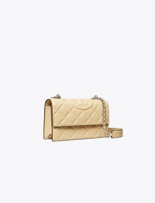 Tory Burch Small Fleming Convertible Shoulder Bag In Vanilla Soft Serve