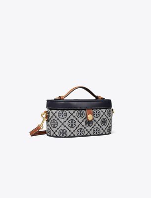 Shop Tory Burch T Monogram Vanity Case In Tory Navy