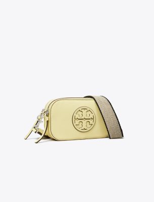 Tory Burch Mini Miller Crossbody Bag In Lemon Zest