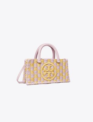 Tory Burch Ella Hand-crocheted East-west Tote In Pale Purple