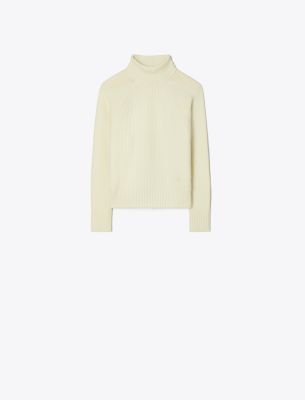 Tory Sport Tory Burch Wool Turtleneck Sweater In New Ivory