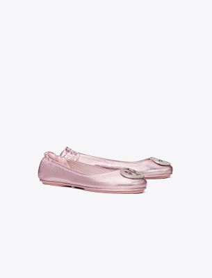 Tory Burch Minnie Travel Ballet In Pink