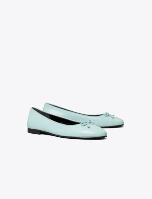 Shop Tory Burch Cap-toe Ballet In Sky