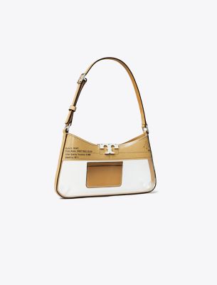 Tory Burch Eleanor Clear Slim Shoulder Bag In Clear