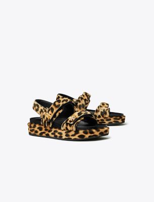 Shop Tory Burch Kira Burch Sandal In Classic Leopard