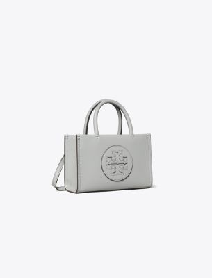 Tory Burch Mini Ella Bio Tote In Gray