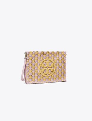 Tory Burch Ella Hand-crocheted Pouch In Pale Purple