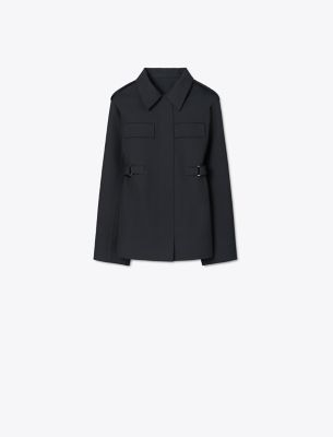 Tory Burch Wool Jacket In Black