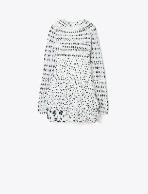 Tory Burch Taffeta Cap Dress In Black Tossed Bow
