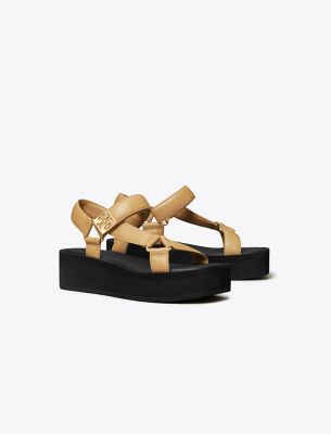 Tory Burch Mellow Platform Sandal In Neutral