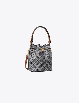TORY BURCH T MONOGRAM BUCKET BAG 