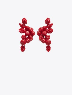 Tory Burch Fruit Earring In Red