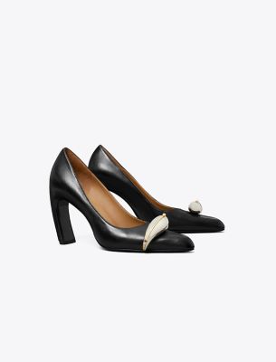 Tory Burch 90mm Pierced Xl Pumps In Perfect Black