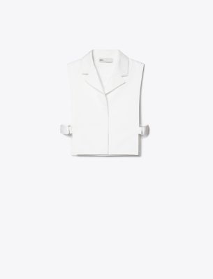 Shop Tory Burch Cotton Dickie Top In White