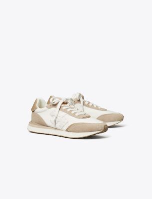 Tory Burch Destiny Trainer In White/purity/avola
