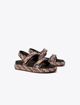 Tory Burch Kira Sandals In Rosa Multi/cocoa