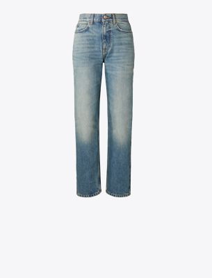 TORY BURCH STRAIGHT WIDE-LEG JEAN 