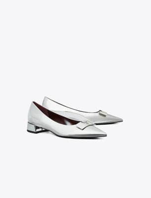 Tory Burch Gigi Petite Pump In Argento/silver