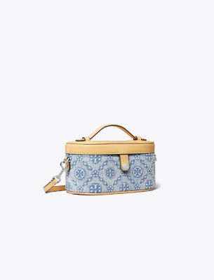 TORY BURCH T MONOGRAM DENIM VANITY CASE 