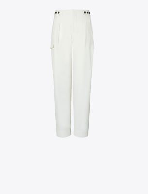 Tory Burch Wool Pant In White