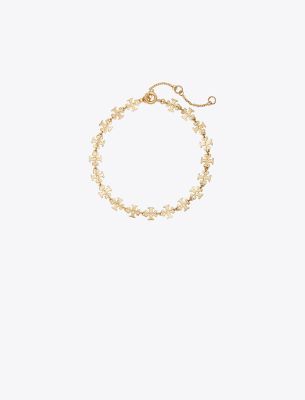 Tory Burch Kira Double-t Brass Bracelet