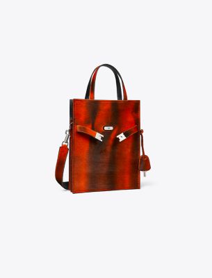Tory Burch Small Lee Radziwill Calf Hair Shopper In Bird Of Paradise Multi