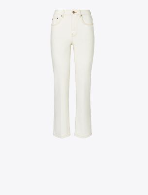 TORY BURCH CROPPED FLARE JEAN 
