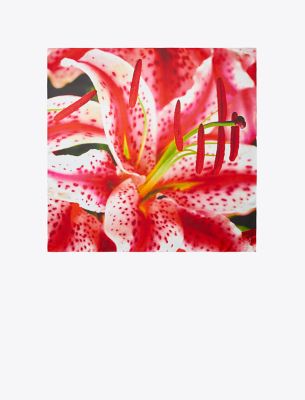 Tory Burch Lily Silk Square Scarf