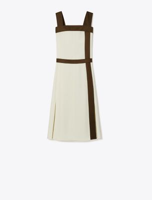 Shop Tory Burch Colorblock Satin Dress