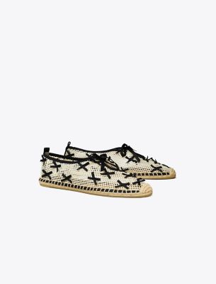Shop Tory Burch Mini Bow Mesh Espadrille