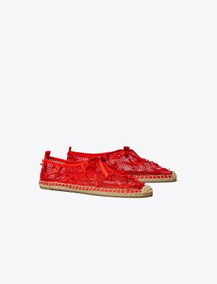 Shop Tory Burch Mini Bow Mesh Espadrille