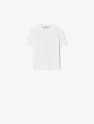 Tory Burch T Monogram Jacquard Sweater